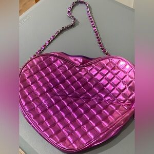 Purple  Heart-Shaped Purse
